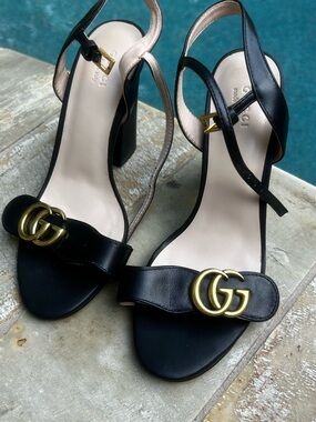 Black G heels